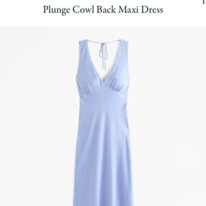 Plunge Cowl Back Maxi Dress Abercrombie